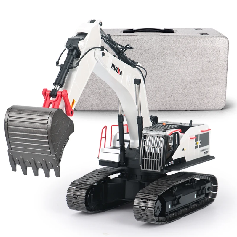 1/14 HUINA 1594 RTR Metal RC Excavator Remote Control Truck Car Light Battery Sound Outdoor Toys For Boys Gift TH19286-SMT6 4