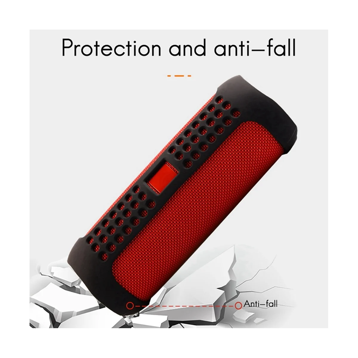 Custodia Protettiva Altoparlante Bluetooth Custodia Protettiva In Silicone Ecologico Per Jbl Flip 5 -Black