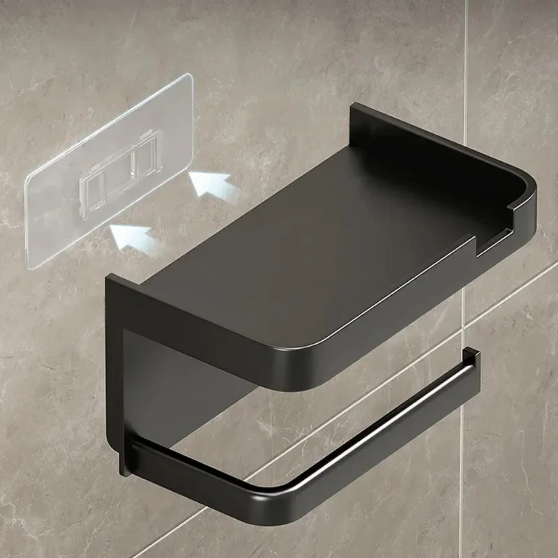 1/3pc Tissue Hanger Toilet Paper Roll Holder Bathroom Accessories Storage Rack No Punching Paper Towel Storage Rack Wall Mounted paper towel holder toilet paper holder toilet paper rack toilet roll holder paper towel rack tissue holder