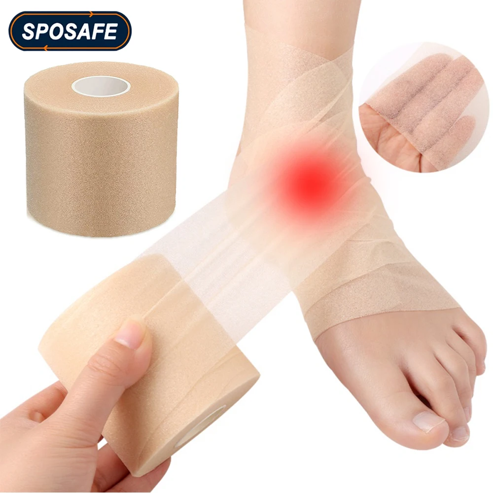 1roll Skin Film Selfadhesive Elastic Bandage Wrist Elbow Knee Wrist Ankle Wrap For Athletic