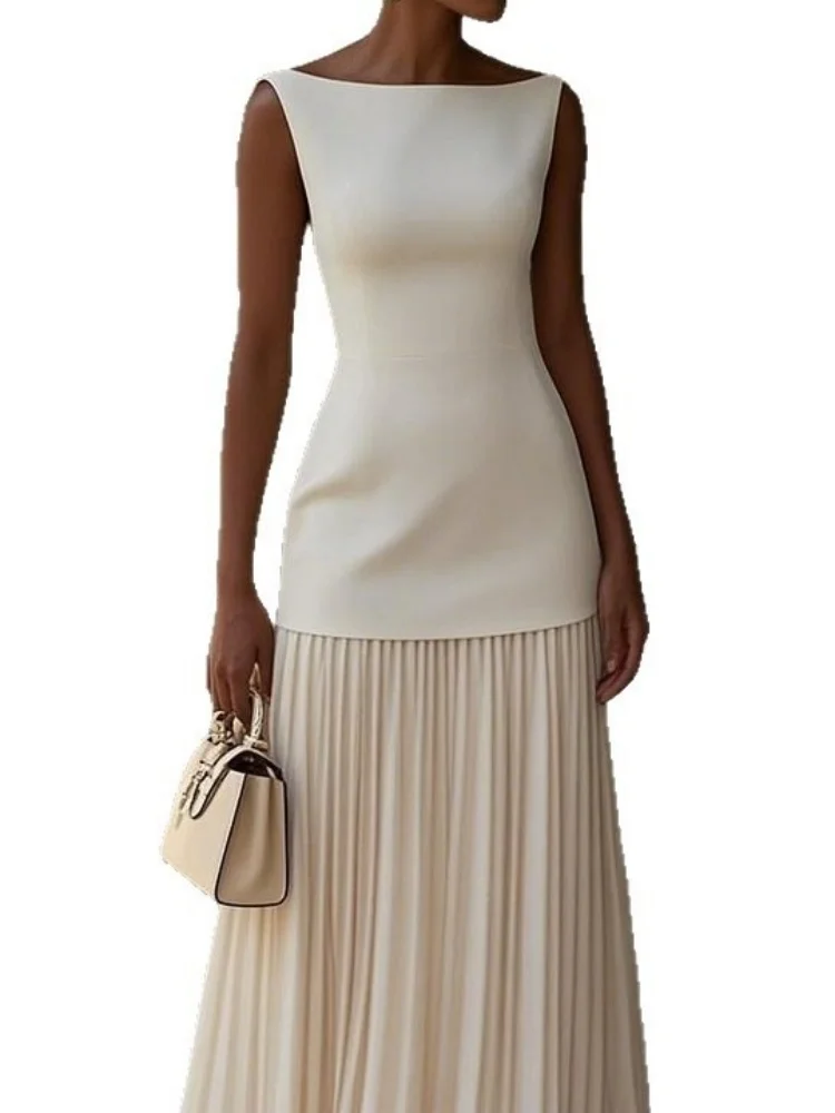 Wmstar Two Piece Set Women Wholesale Solid Color Sleeveless Knitted Vest Knitted Skirt Summer 2025 Outfits Fancy Club Clothe