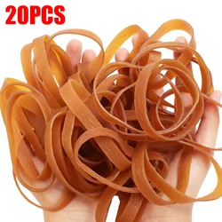 Multipurpose Wide Elastic Yellow Rubber Bands - Large, Stretchable & Durable (20PCS)