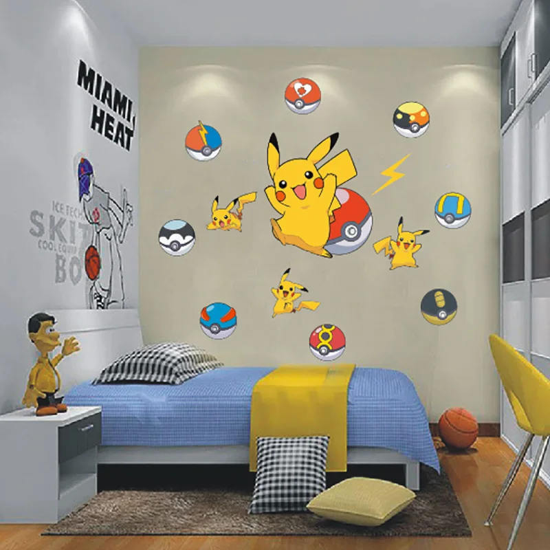 Pokemon Wall Stickers Kids Rooms Anime Wall Stickers Kids Rooms