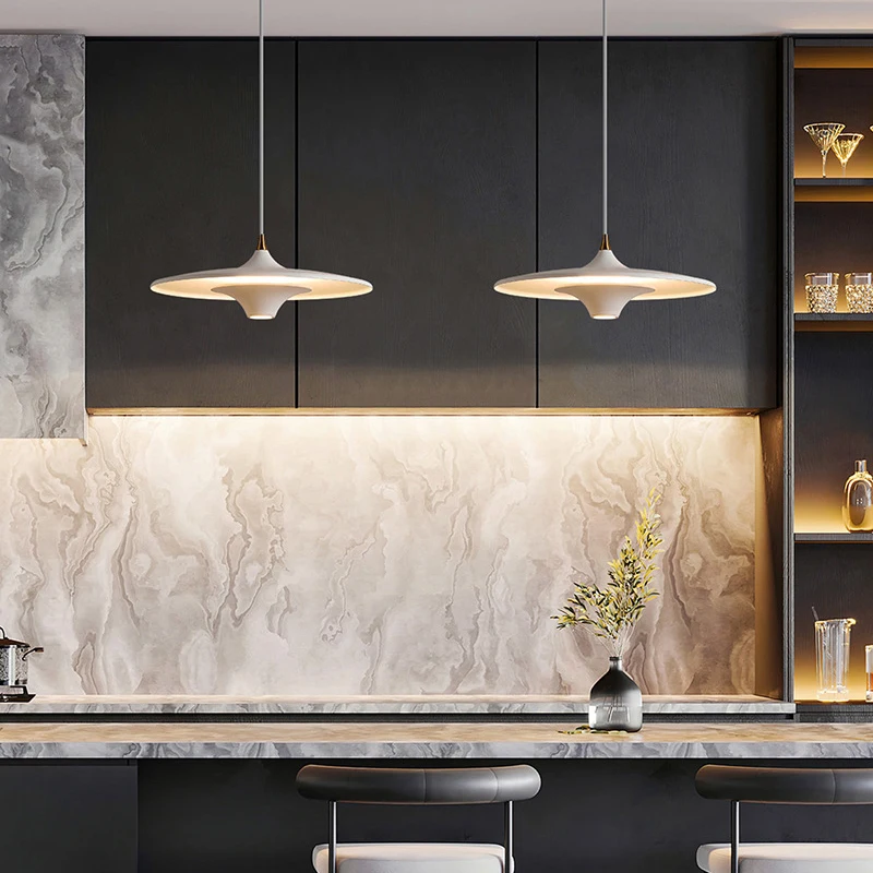 Aexit Lampada a sospensione a soffitto piatto a disco con base rettangolare accessori a pendente bianch-i ID: 268701