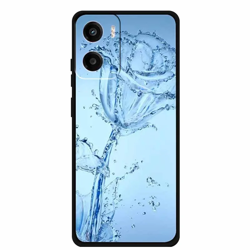 Cartoon Animal Soft Silicone TPU Phone Case with Flower Design - Dustproof Protective Cover