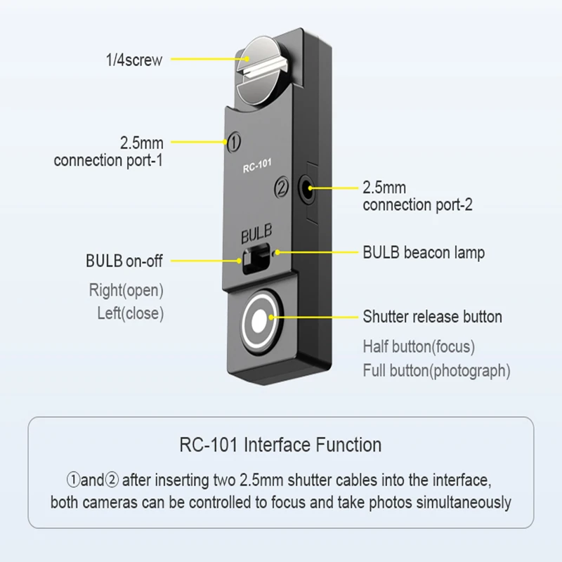 For Nikon Camera Remote Control Shutter Release Cable Camera cage Pot 1/4 Accessories For z8 z9 d800 d5 d850 d810 Release Cable