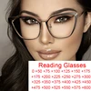 Sexy Cat Eye Metal Reading Glasses Anti Blue Rays Magnifying Hyperopia Eyewear 0~+600 Optical Transparent 2022 Glasses For Women 1