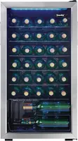 Free Standing Wine Cooler, Holds 36 Bottles, Single Zone Fridge with Glass Door-Chiller for Kitchen 1