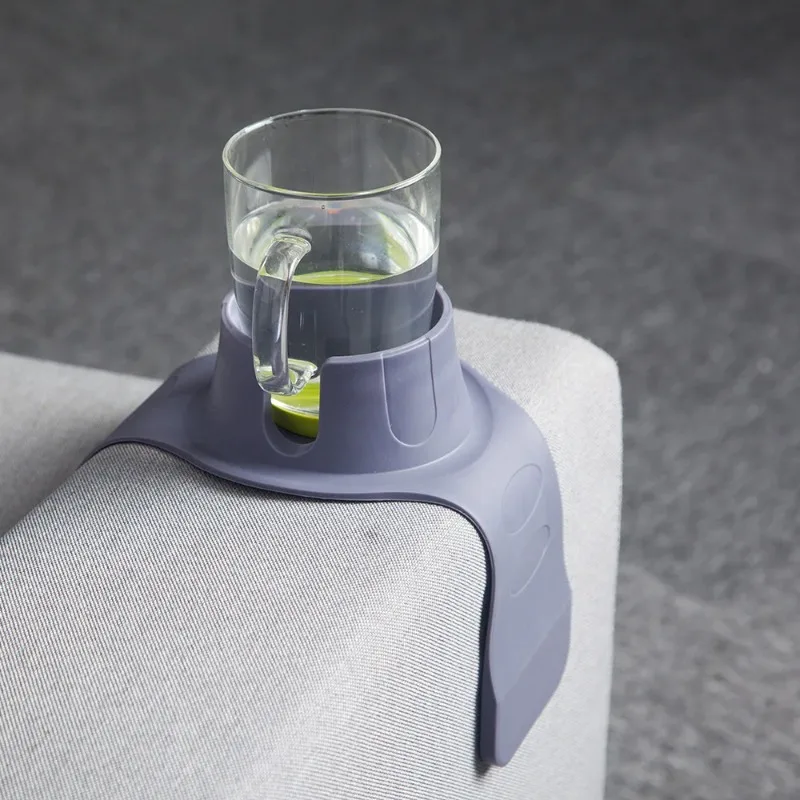 

Sofa Storage Tray Drink Coaster Coffee Milk Cup Holder Silicone Sofa Armrest Stand Storage Rack For Office Home Organizer