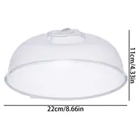 Couverture chauffante pour four à micro-ondes, protection anti-éclaboussures, anti-poussière et chauffante, couvercle de rangement alimentaire domestique, couvercle transparent 6