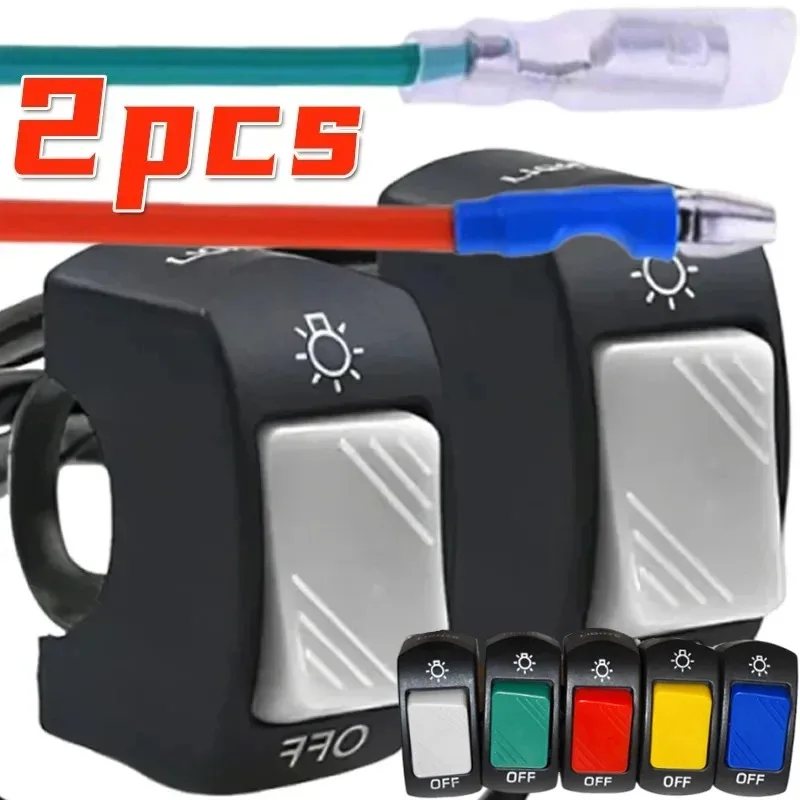 22mm ON/OFF Motorcycle Switch Push Button Modification Button for ATV Electronic Bike Scooter Accessories