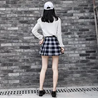 Mini High Waist Pleated Skirts Plaid Sweet Women Harajuku A-line Sailor Autumn Chic Skirts for Women Clothes - Image 6
