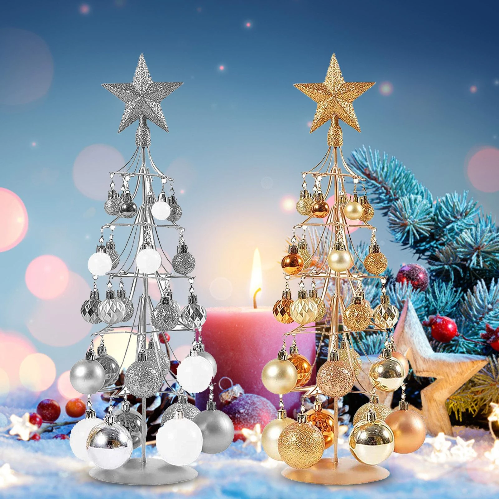 Table Christmas Tree Decorations | Ornaments Home Christmas Table - Table  Christmas - Aliexpress