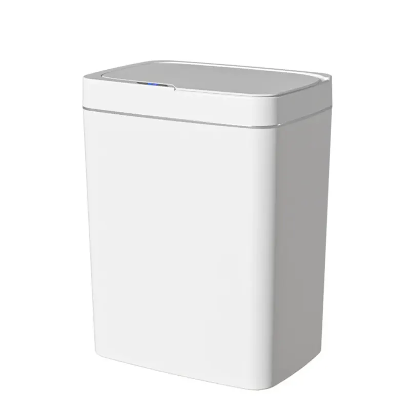 Smart Bathroom Trash Can Automatic Bagging Electronic White Touchless Narrow...