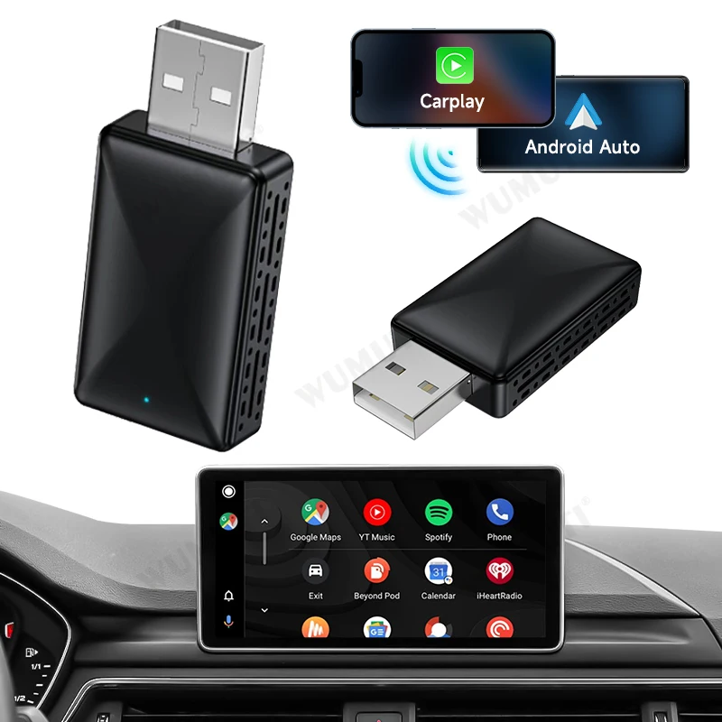 

Android Auto Wireless Adapter Newest Mini Body Smart AI Box Car OEM Wired Android Auto To Wireless USB Dongle for Toyota Volvo