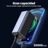 65W Mobile Power Bank 30000mAh Type-C Plug Fast Charging FCP SCP Mobile Power Bank Portable External Charger for Smartphones 2