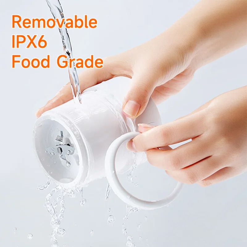 Xiaomi Portable Electric Juicer Blender 3D 4 Blades Large Capacity Removable Rechargeable IPX6 Food Grade Fruit Extractor Cup 6