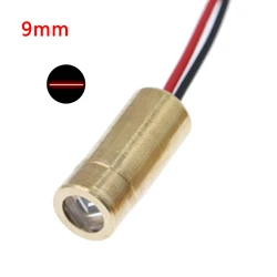 Adjustable Focus 650nm 5mW Red Laser Module with Glass Lens (9mm Line)