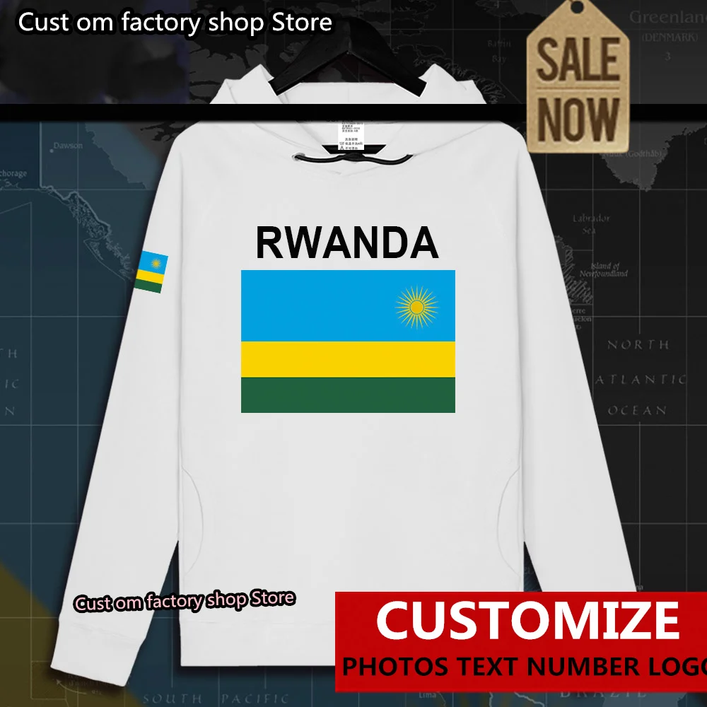 Rwanda Rwandan Rwandese RWA RW mens hoodie pullovers hoodies men sweatshirt streetwear clothing hip hop tracksuit nation flag
