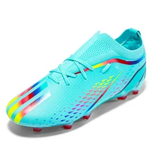 Low-top Men Football Boots Comfortable Fabric Spring Summer Outdoor Training Soccer Shoes Kids Adults Cleats TF FG Sole