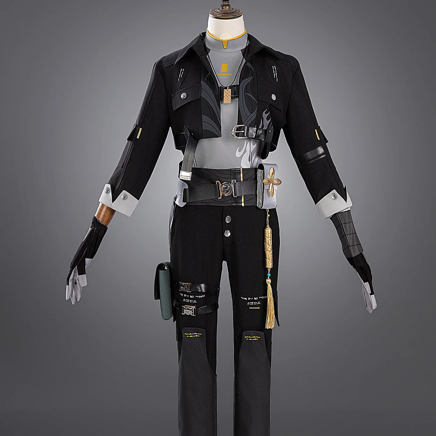 Wuthering Waves Rover Blue Battle Suit Cosplay Costume