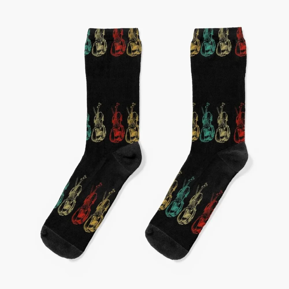 Retro cello Socks christmas gifts crazy Socks Women Men's