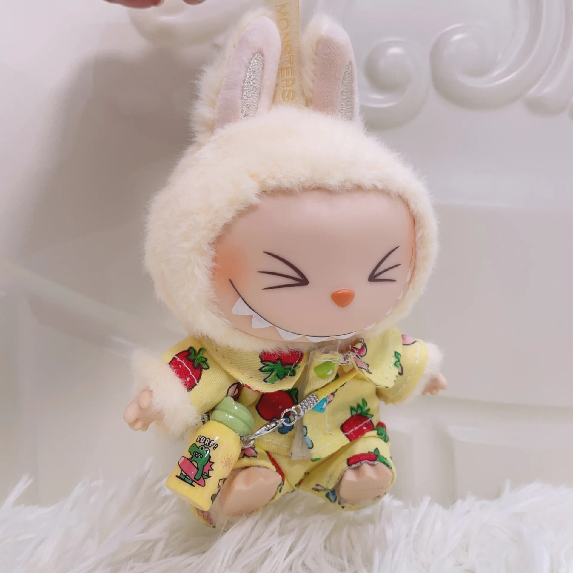 Labubu 人形服イチゴフラワープリント衣装セット 15/17 センチ