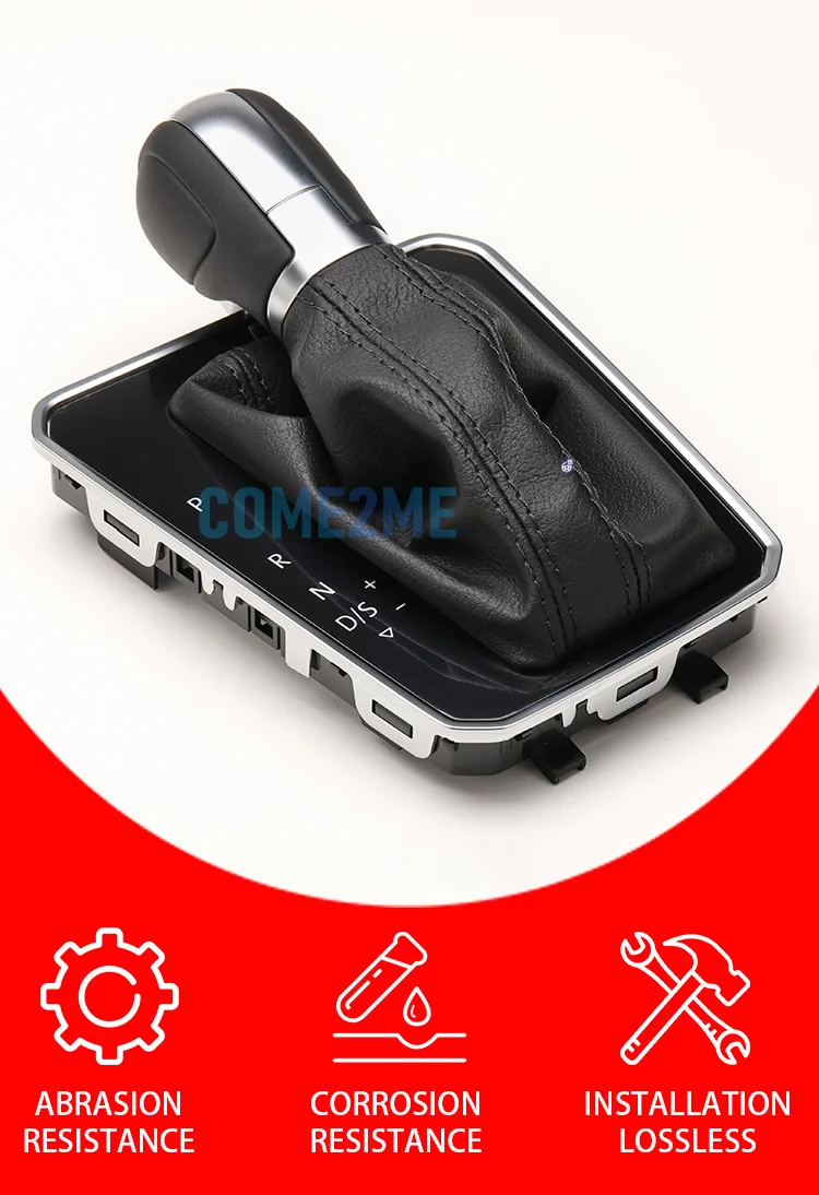 DSG Genuine leather black stitch Gear Shift knob For Passat B8
