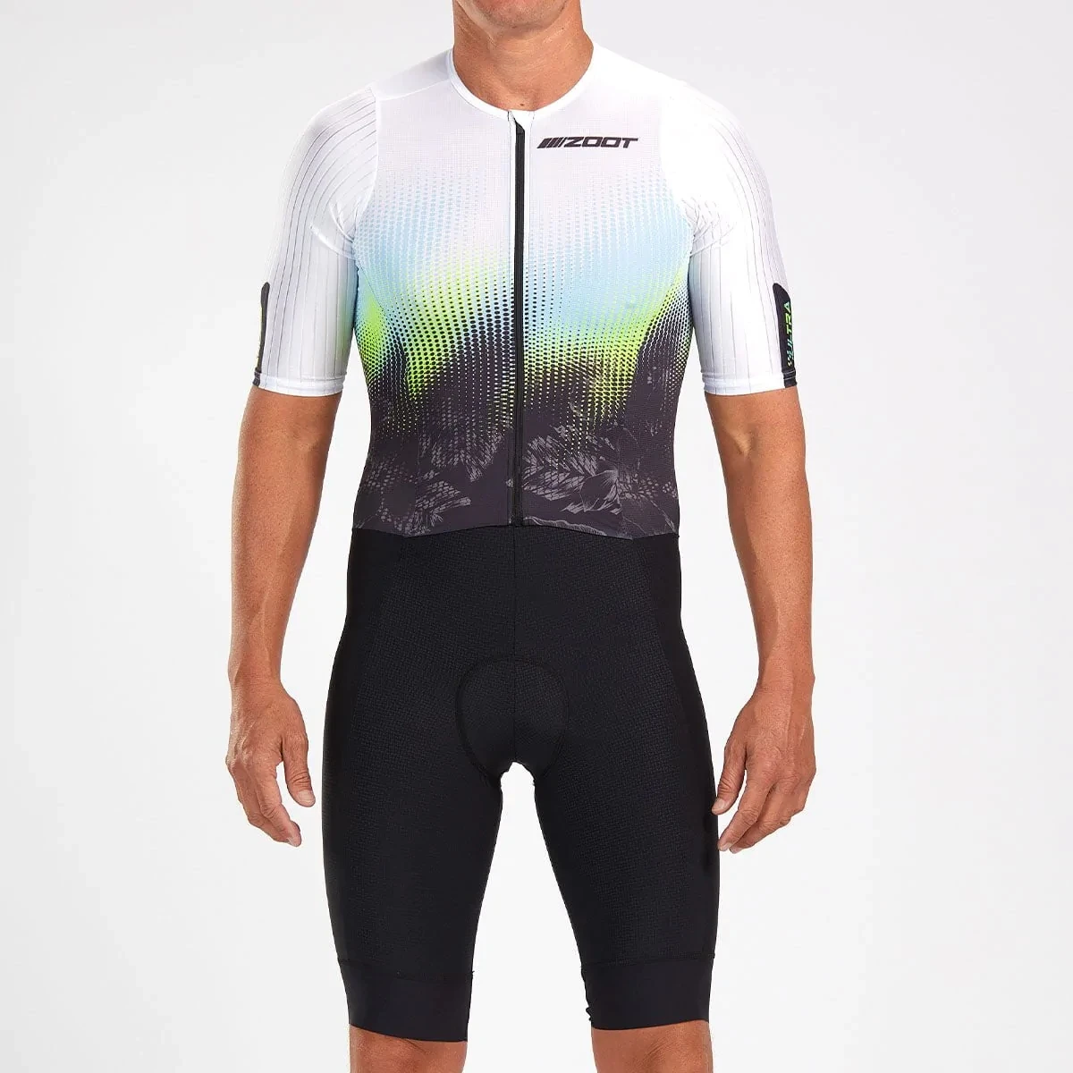 

Zootekoi Triathlon Jumpsuit Men Cycling Short Sleeve Trisuit Road Bike Skinsuit MTB Race Running Bike Clothing Ciclismo 2023