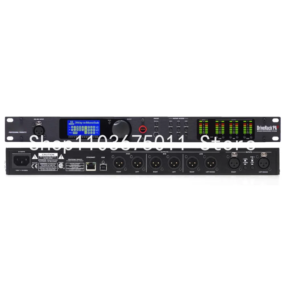 

DriveRack PA2 2in6out 2 In 6 Out DSP Digital Audio Processor for Professional Stage Sound Equipment