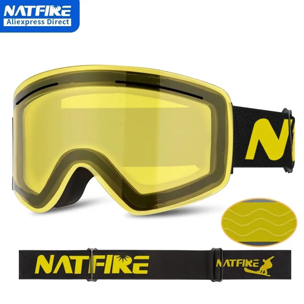 Juego De Gafas Clásicas De Esquí Y Snowboard Con Llantas De Colores