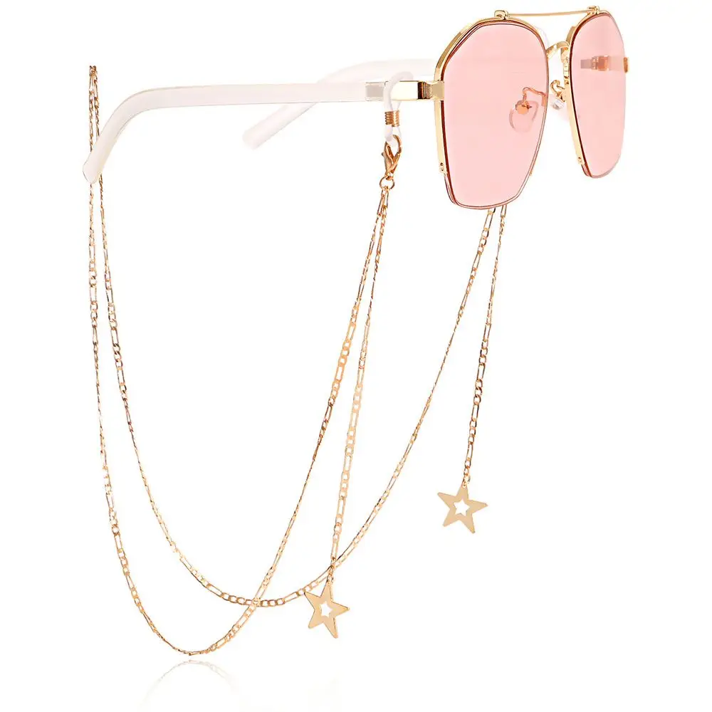 Adjustable Women Face Mask Lanyard Eyeglass Neck Chain Pearl Eyeglass Chain Glasses Chains Antiskid Losing Chain Mask Strap