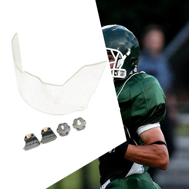 Football Visor Portable Lightweight Easy to Install Football Face Mask Visor