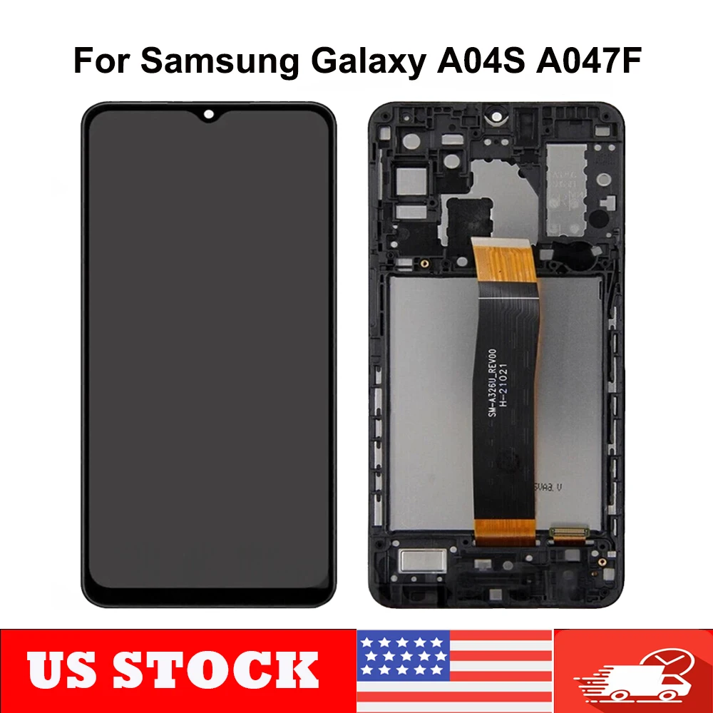 6.5" LCD Screen For Samsung Galaxy A04s A047 LCD Display Touch Screen Digitizer Assembly A047F A047M LCD With Frame