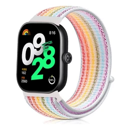Nylon Loop Breathable Sports Strap Replacement Bracelet Band Accessories for redmi watch 4 (Colorful)