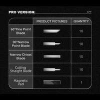 Jakemy JM-Y10 PRO ультразвуковой режущий нож OLED-экран защита от перегрева DIY электрическая резка резьба шлифовальный инструмент — изображение 6