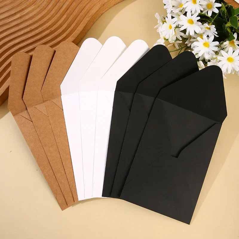 50pcs/lot 16x11cm Envelope 150g Kraft Paper Postcards for Wedding Invitation Vertical Envelopes Business Supplies Stationery