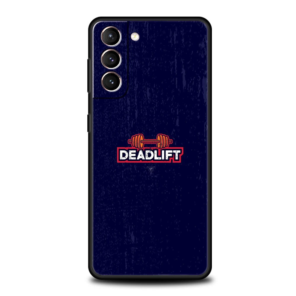 Barbell Deadlift Fitness Silicone Phone Case Cover