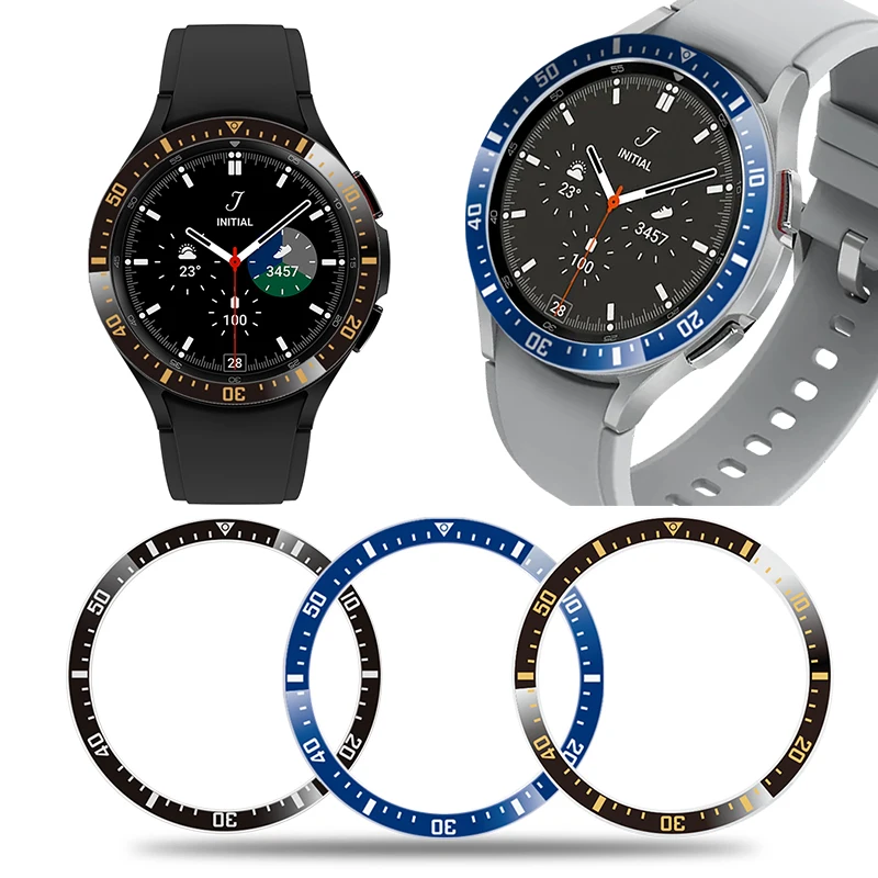 

Новинка, защитный чехол премиум класса для Samsung Galaxy Watch 4 46 мм, с кольцом-ободком, из нержавеющей стали, для Galaxy Watch 4 42 мм