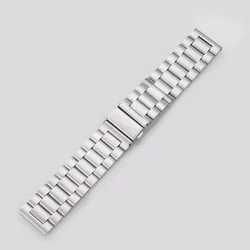 Premium Stainless Steel Metal Strap for Smartwatches - 22mm Adjustable Wristband (Silver 01)