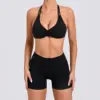 Sexy wo-piece Shockproof Sports Suits Women Gym Set Women Tracksuit Running Quick-Dry Sports Vest Female Fitness Yoga Set 5