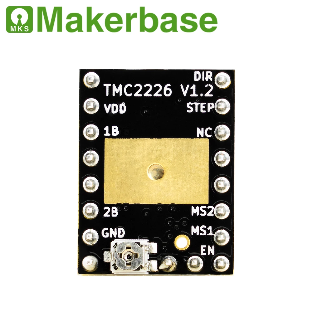 Makerbase-driver do Motor de Stepstick Mks Tmc2226 2226 Peças para Impressora 3d Uart Ultra Silencioso 25a vs Tmc2209 Tmc2208 - Imagem 5