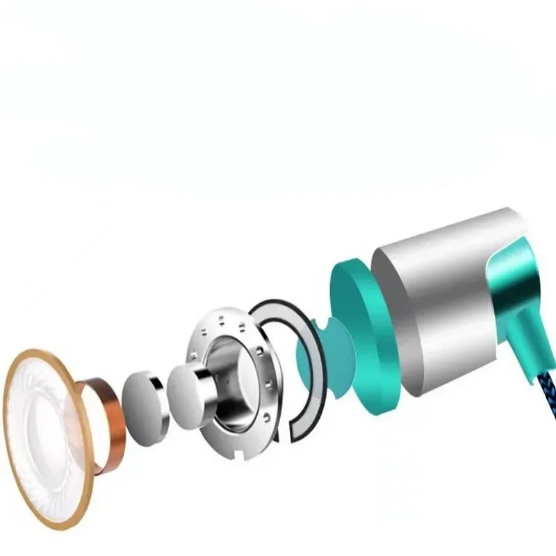 High Definition Wired Earphone 3.5mm In-Ear Control Portable Sport Wired Headset With Mic Wired Headphones For Mobile Phones