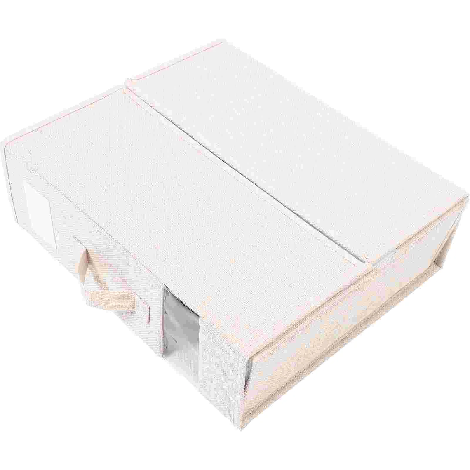 

Large Grocery Basket Storage Box Zipper Bedding Folding Bin for Blanket