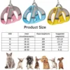 Dog Harness Leash Set Reflective Breathable for Small Dogs Adjustable Puppy Cat Harness Vest French Bulldog Chihuahua Pug 2