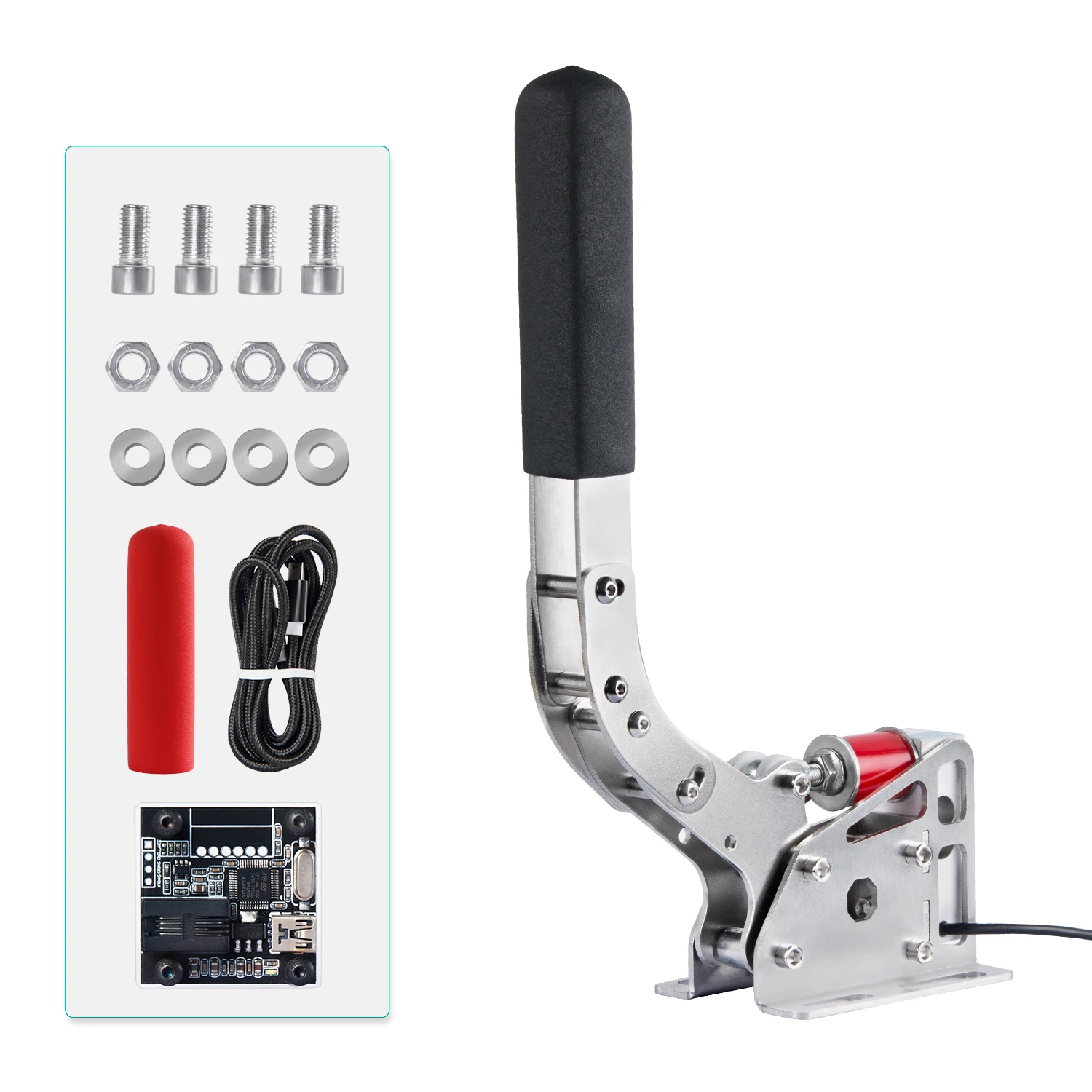 SIMSONN Simracing Frein à main USB avec capteur de pression 200 kg pour jeux de course PC, rallye, compatible Logitech G29/G27/G25 T300 1