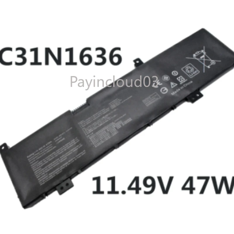 

Аккумулятор C31N1636 для ноутбука N580VN NX580V X580V X580VN X580GD N580GD X580VD N580VD NX580VD 7300/7700