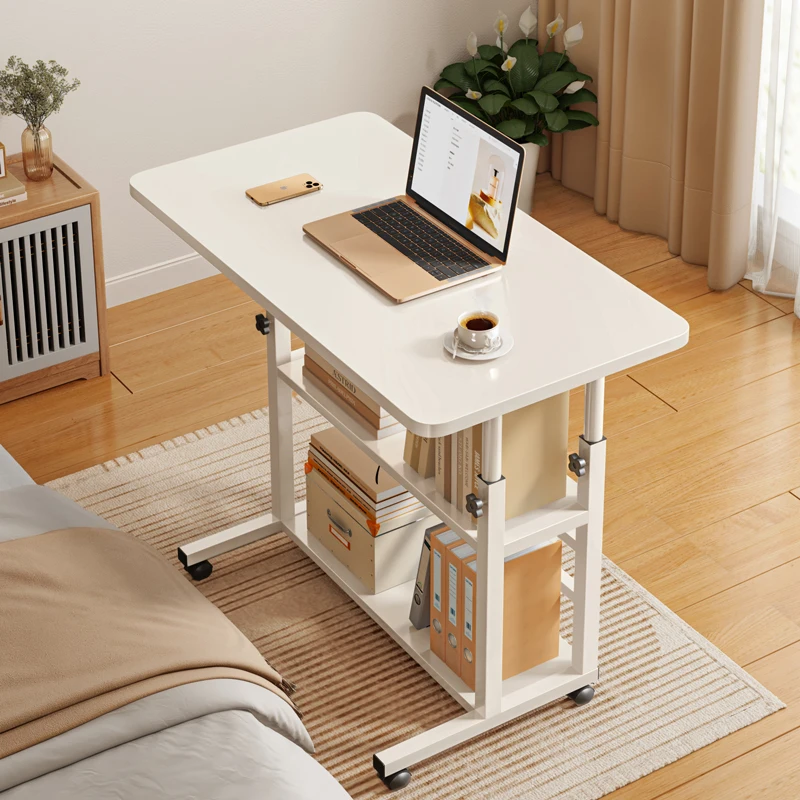 Standing Folding Computer Desks Mobile Writing Height Adjustment Room Desks To Study Simple Foldable Escritorios Furniture HY