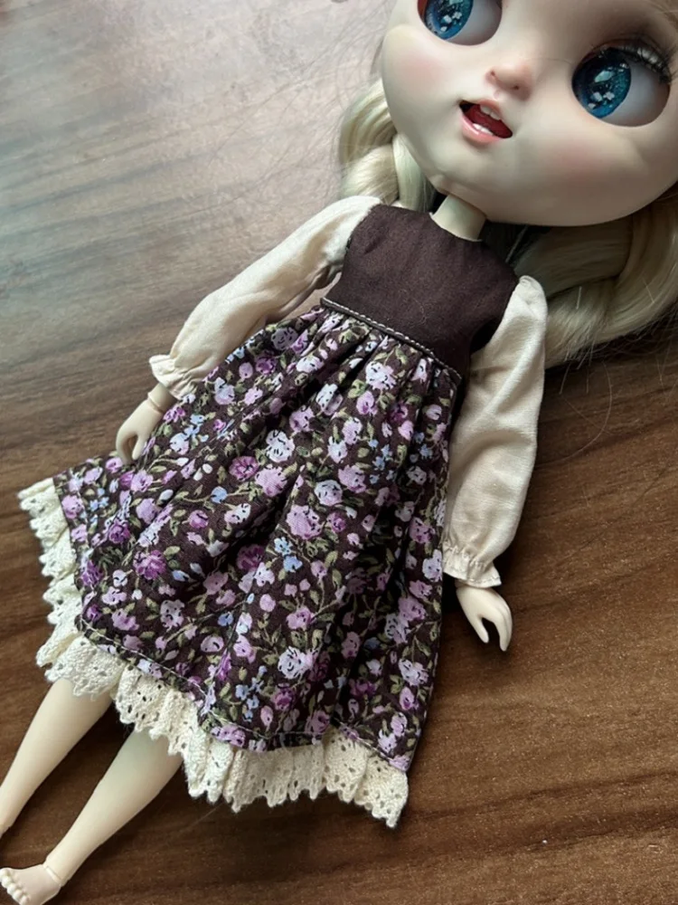 blythe dolls clothes casual dress multi-color handmade Dress for  Blythe doll 28-30 cm OB22 OB24 AZONE accessories 4