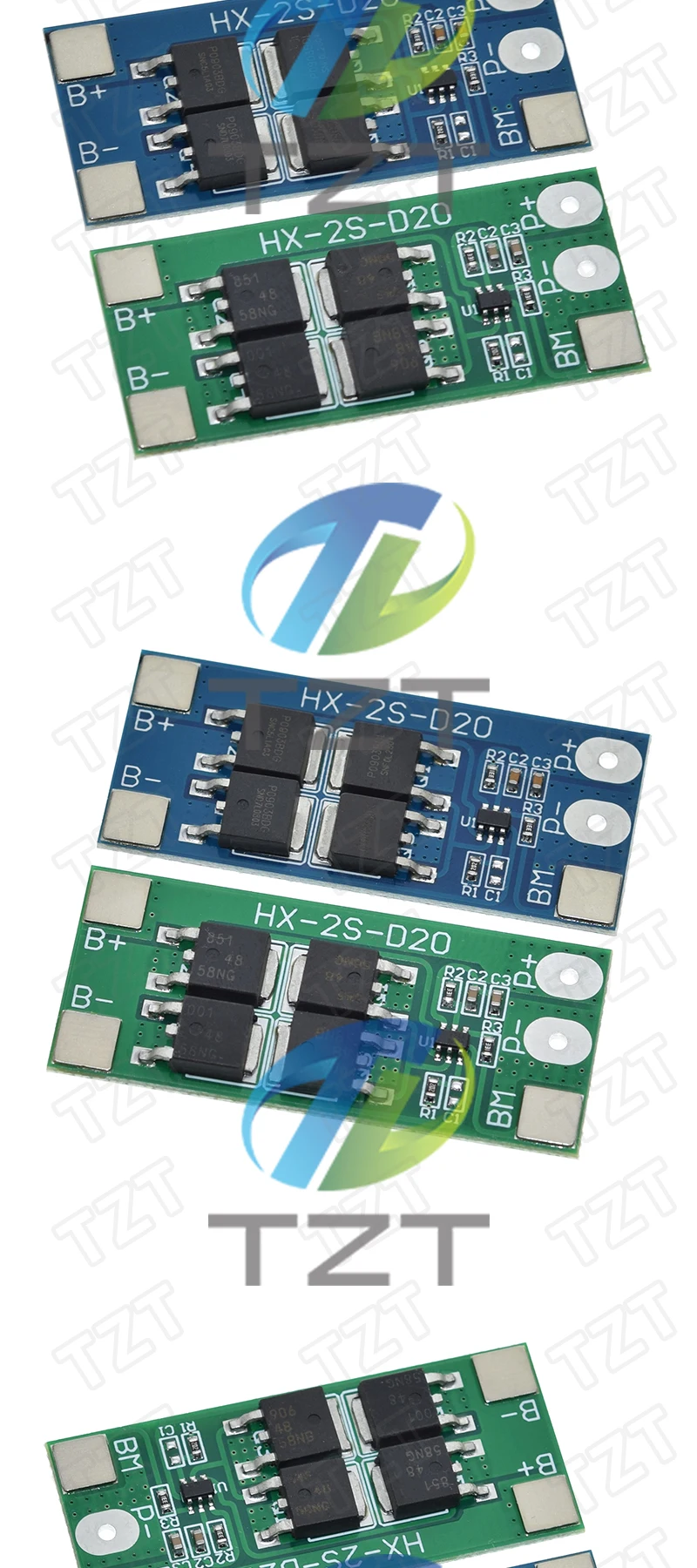 DIYTZT 2S 6,4V 7,4V 20A LiFePO4 / Lithium 18650 32650 Batterie-Ladeschutzplatine 13A Arbeitsstrom 20A Strombegrenzung – Detail 5